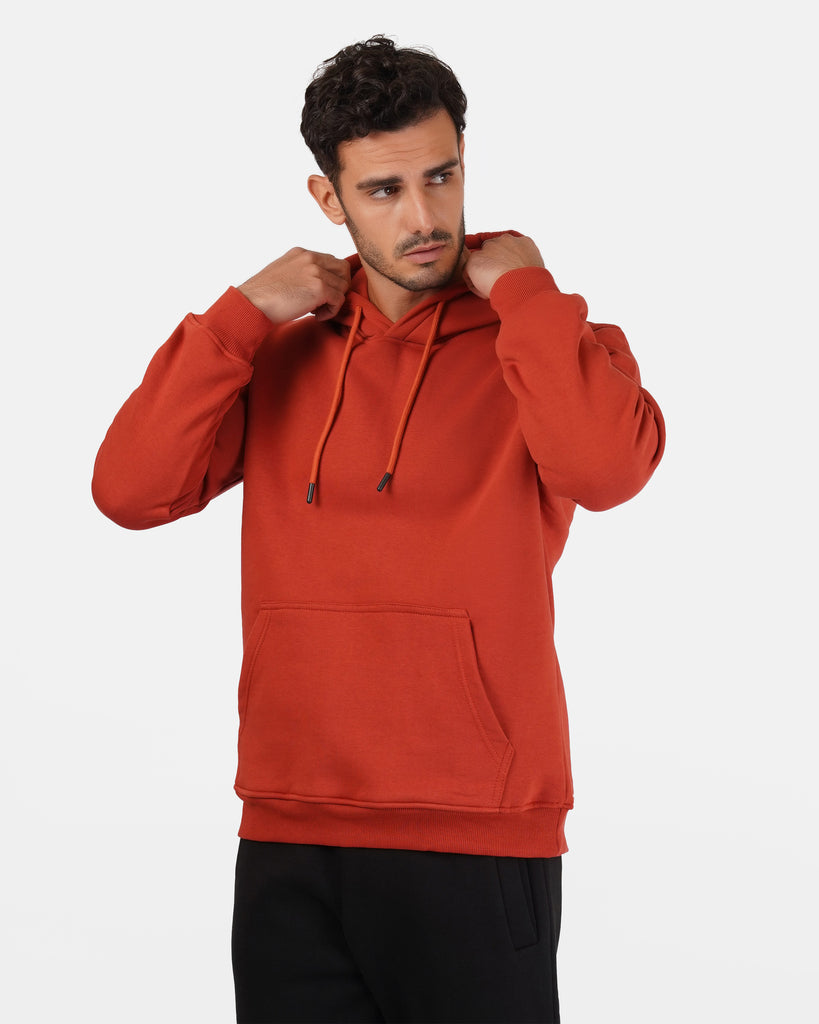 Plain cheap orange hoodie