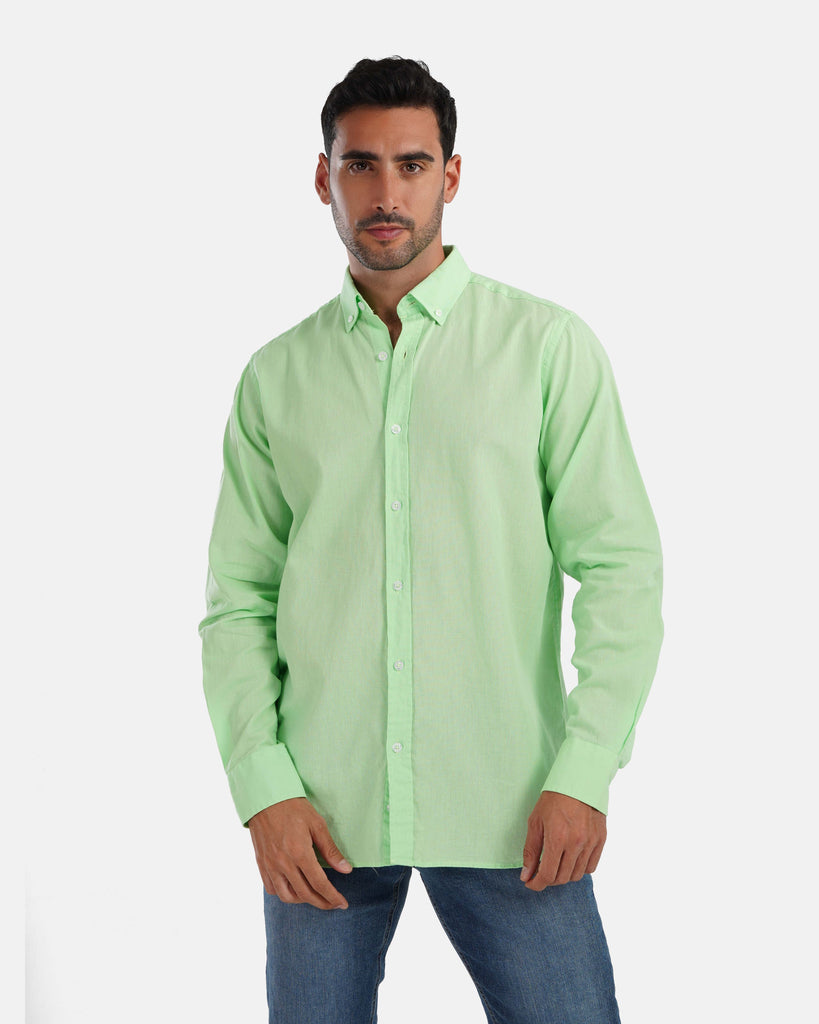 Plain Linen Shirt - Mint
